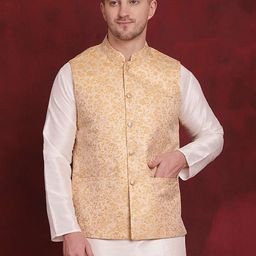 jompers Men Woven Design Nehru Jacket-picture-38
