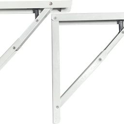 L Shape Wall Mounted Foldable Bracket |Steel Bracket Hings (12 inches) WHITE 12 Shelf Bracket-3