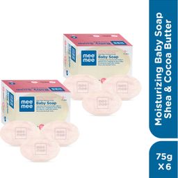 meemee Shea Coca Butter Baby Soap (Pack Of 6)-picture-4