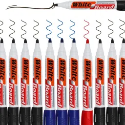 12 Pcs Whiteboard Marker Pen Whiteboard Marker Black White Board Marker Set-7