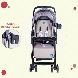 meemee Baby Stroller Pram for 0-3 Years with Easy Push and Quick One-Hand Folding Pram image 4