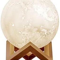 Connectwide Robotics 3D Moon Lamp India/Moon Shaped Lamp/Led Moon Lamp/Lunar Moonlight Lamp - 16 Colors Table Lamp-22