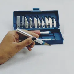 trending products villa Precision Carving Razor, Pen Knife, Chisel, Engraving, Carving Tool Set Metal Grip Hand-held Paper Cutter image 2