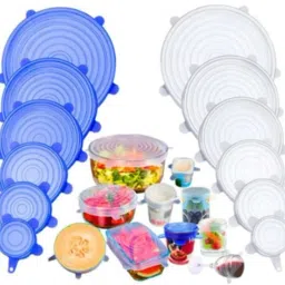Silicone Stretch Lid Set, Silicone Bowl Covers, Reusable Durable Food Storage 8.5 inch, 6.5 inch, 5.7 inch Lid Set-image-67