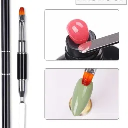 Dual-Ended Nail Spatula Brush Poly Builder Gel Tool Builder Gel Nail Brush-image-27