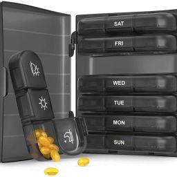 7 Days pill organizer 3 times a day travel pill box 7 day pill case for Medicine Pill Pill Box-image-83