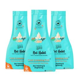 Nat Habit Set of 3 Fresh Exfoliating Mura Five Gram  Clay Fuse Face Scrub - 25 g each-18
