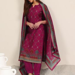 Libas Women Ethnic Motifs Printed Kurta with Salwar & With Dupatta-picture-45