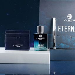 Carlton London Eternal Perfume GIft Set - Azure Eau De Parfum 50ml + Card Holder + Pen-56