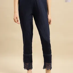 Rangita Women Pack Of 2 Cotton Mid-Rise Pencil Slim Fit Trousers-image-78