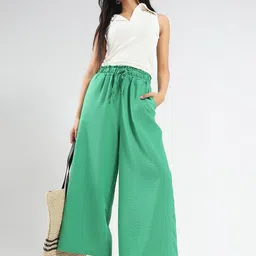 StyleCast X SERA Women Relaxed Flared Mid-Rise Wide Leg Trousers-picture-9