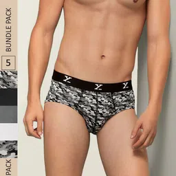 XYXX Men IntelliSoft Antimicrobial Micro Modal Pack of 5 Shuffle Briefs XYBRF5PCKN109-picture-40