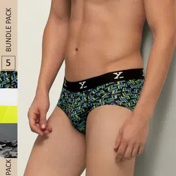XYXX Men IntelliSoft Antimicrobial Micro Modal Pack of 5 Shuffle Briefs XYBRF5PCKN111-picture-43