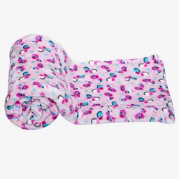MeeMee Pink & Blue Cartoon Characters Mild Winter 300 GSM Double Bed Blanket-image-6