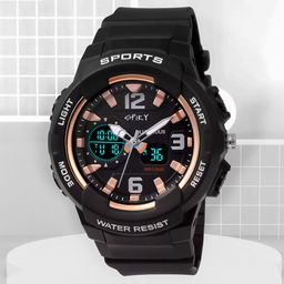 Spiky Unisex Kids Black Dial & Black Straps Analogue Multi Function Automatic Watch-image-67