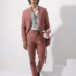 RARE RABBIT Men Slim-Fit Single-Breasted Two-Piece Formal Suit-32