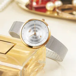 Fastrack Vyb Manifester Women Stainless Steel Bracelet Style Straps Analogue Watch FV60006KM02W-41