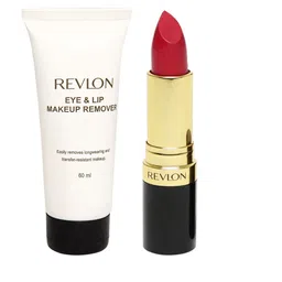 Revlon Set of Super Lustrous Matte Lipstick 031 & Eye & Lip Makeup Remover-56