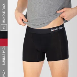 DAMENSCH Men Pack of 2  DEO-SOFT Anti Bacterial Micro Modal Trunks DAM-POP-T-COB-TR-picture-30