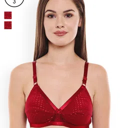 Bodycare Pack of 3Solid Non-Wired Non Padded Everyday Bra E1528-image-12