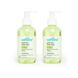 MCaffeine Set of 2 Green Tea & 10% AHA Body Wash for Rough & Bumpy Skin - 200 ml each-27