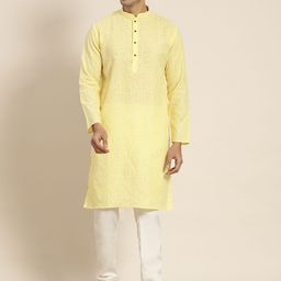 SOJANYA Men Checked Kurta with Churidar-picture-46