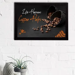 eCraftIndia Black & Brown Motivational Quote Satin Matt Textured UV Art Paintings-image-4