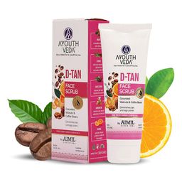 AYOUTHVEDA AIMIL D-Tan Exfoliating Face Scrub Grounded Walnuts & Coffee Beans 100g-55