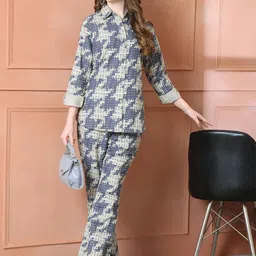 Claura Absrtact Printed Pure Cotton Shirt & Trouser-picture-38