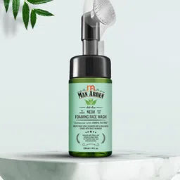 Man Arden Anti-Acne Neem Foaming Face Wash with Built-in Brush 120ml-32