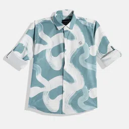 CHARCHIT Boys Comfort Abstract Printed Pure Cotton Casual Shirt-image-29