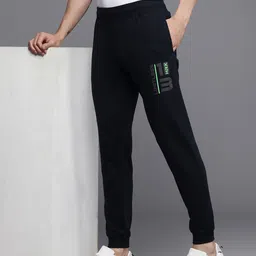 HRX by Hrithik Roshan Men Lifestyle Typography Printed Regular Fit Joggers-image-6