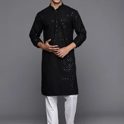 Indo Era Embroidered Sequined Kurta-image-92