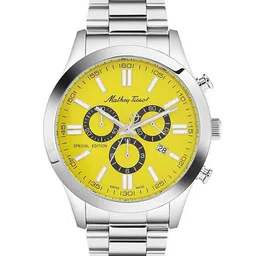 Mathey-Tissot Men Swiss Made Special Edition Chronograph Yellow Dial Watch H455CHJ-10