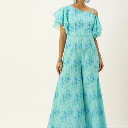 Ethnovog Printed Culotte Georgette Jumpsuit-picture-49