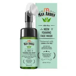 Man Arden Anti-Acne Neem Foaming Face Wash with Built-in Brush 120ml image 5