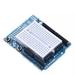 UNO Proto Shield prototype expansion board with SYB-170 mini breadboard-11