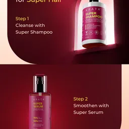 ARATA Set Of 2 Super Shampoo- 30 ml & Super Serum- 100 ml image 3