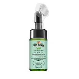 Man Arden Anti-Acne Neem Foaming Face Wash with Built-in Brush 120ml image 2