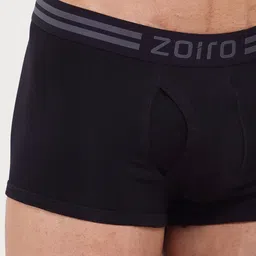 Zoiro Men Pack Of 2 Anti pilling Soft Feel Outer Elastic Trunks image 3