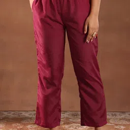 Libas Ethnic Motifs Embroidered Thread Work Straight Kurta with Trousers & Dupatta image 2
