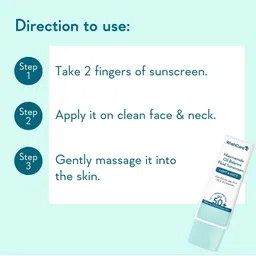 WishCare Niacinamide Oil Balance SPF50 Light & Matte Fluid Sunscreen with Oats - 50 ml image 3