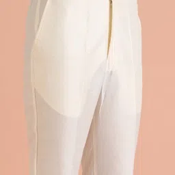 KISAH Men Embroidered Regular Fit Mirror work Kurta Nehru Jacket Trouser Set image 4