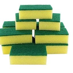 HONEST SERVISH || Multipurpose Scrub Pad with Sponge Pad 2 in 1 Kitchen Scrubber Non-Scratch Suitable for Dish / Utensils / Tiles / Washbasin 3 Times Softer and Better Than Normal Scrubber (Pack of 5) image 3
