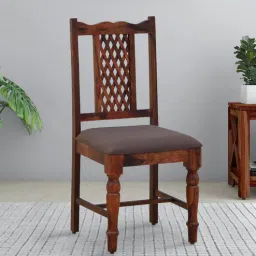 mudramark from pepperfry Krisa Sheesham Wood Dining Chairs in Scratch Resistant Honey Oak Finish (Set Of 2)-picture-17