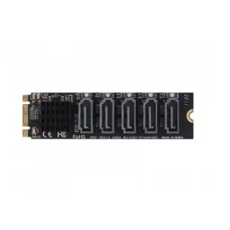 Waveshare M.2 NGFF SATA to 5-Ch SATA3 Expander, JMB575 control chip-18
