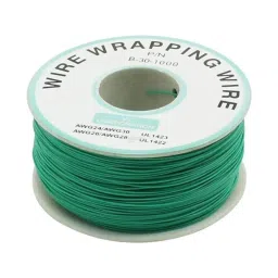 230m P/N B-30-1000 Insulated PVC Coated 30AWG Wire Wrapping Wire-GREEN-23