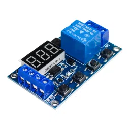 6-20V 1-Channel Power Relay Module with Adjustable Timing Cycle-0