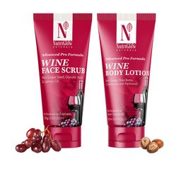 NutriGlow Naturals Set of Wine Face Scrub - 100 g & Wine Body Lotion - 150 ml-image-13