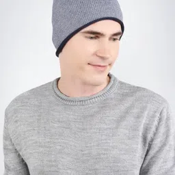 Bharatasya Men Self Design Beanie-picture-1